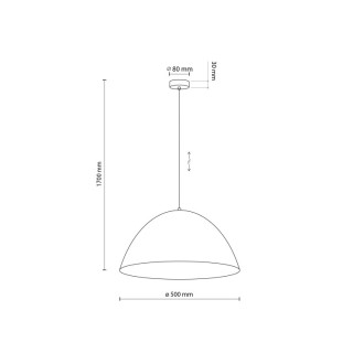 Suspension Faro – en métal – style loft