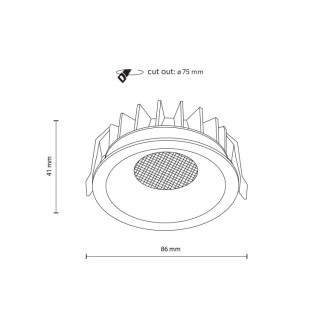 Plafonnier Nexus – noir – en métal – style moderne