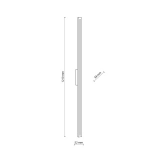 Lampe à poser Linea – gris – en métal – style moderne