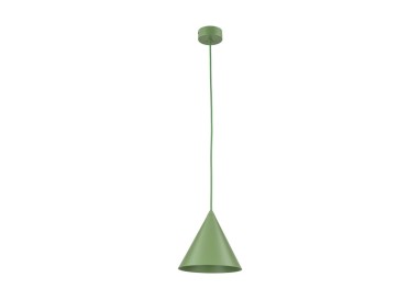 Suspension Cono – vert – en métal – style loft et chic