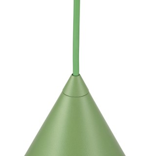 Suspension Cono – vert – en métal – style loft et chic