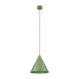 Suspension Cono – vert – en métal – style loft et chic