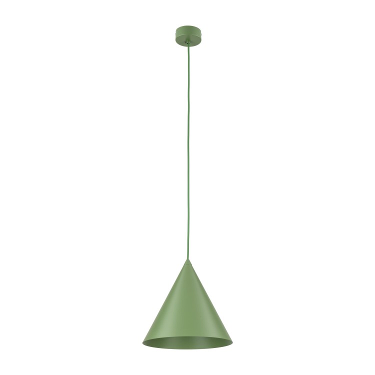 Suspension Cono – vert – en métal – style loft et chic