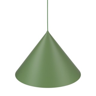 Suspension Cono – vert – en métal – style loft et chic