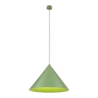 Suspension Cono – vert – en métal – style loft et chic