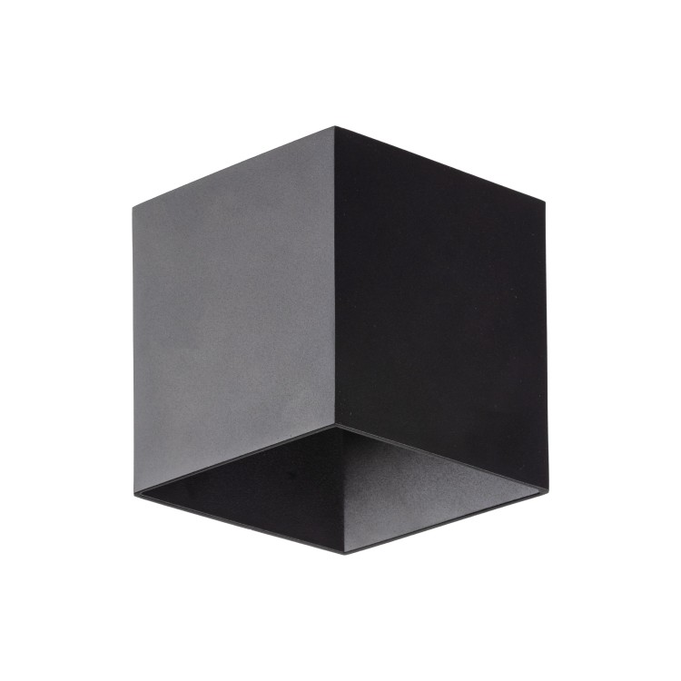 Lampe à poser Cube – noir – en métal – style moderne