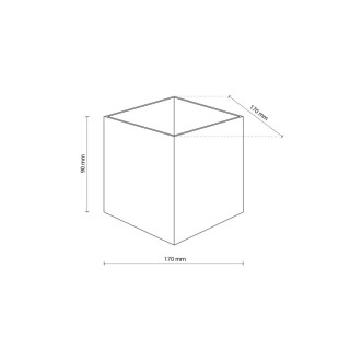 Lampe à poser Cube – noir – en métal – style moderne