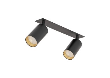 Plafonnier Amis – noir – en métal – style moderne