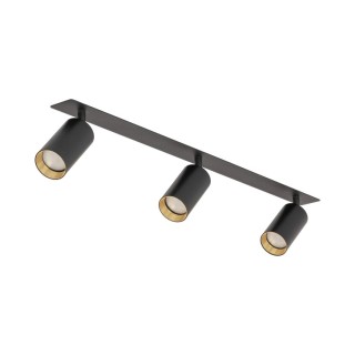 Plafonnier Amis – noir – en métal – style moderne