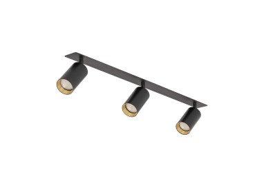 Plafonnier Amis – noir – en métal – style moderne