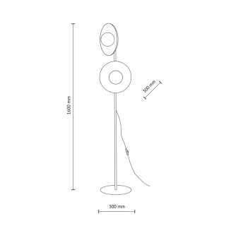 Lampadaire Slate – mélanger – en métal