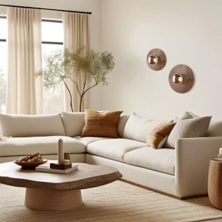 Applique murale Lunar – chêne – style moderne et chic