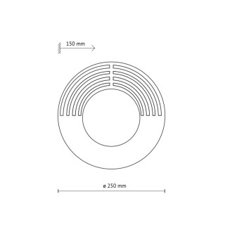 Applique murale Lunar – chêne – style moderne et chic