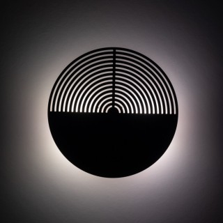 LAMPE MURALE LUNAIRE EN BOIS 2XG9