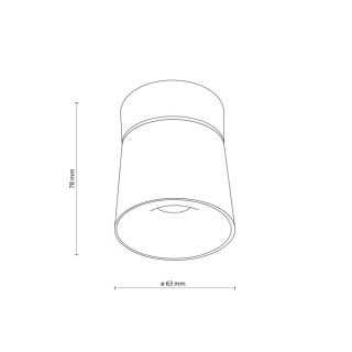 Plafonnier Kyoto – noir – en métal – style moderne