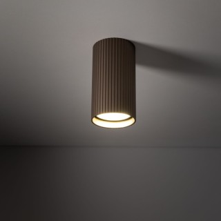 Plafonnier Tune – brun – en métal – style moderne