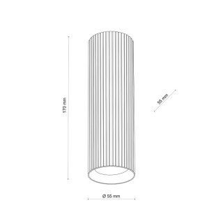 Plafonnier Tune – brun – en métal – style moderne