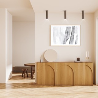 Plafonnier Tune – brun – en métal – style moderne