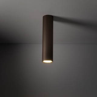 Plafonnier Tune – brun – en métal – style moderne