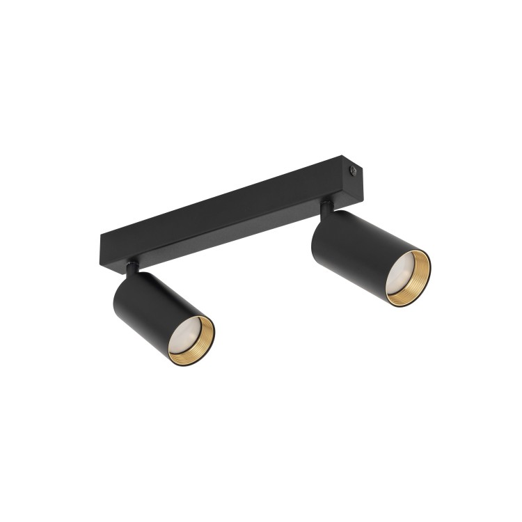 Plafonnier Amis 2 lumières – noir – en métal – style moderne