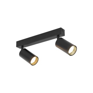 Plafonnier Amis 2 lumières – noir – en métal – style moderne