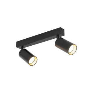 Plafonnier Amis 2 lumières – noir – en métal – style moderne