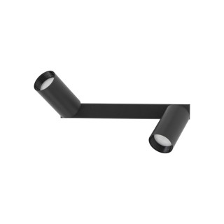 Plafonnier Amis 2 lumières – noir – en métal – style moderne