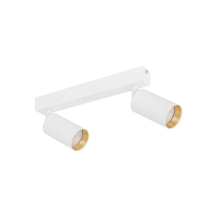 Plafonnier Amis 2 lumières – blanc – en métal – style moderne