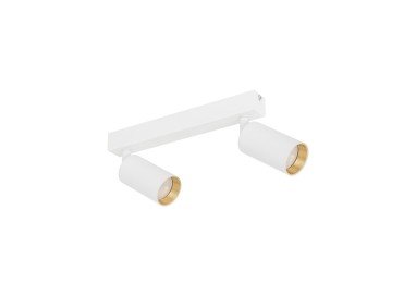 Plafonnier Amis 2 lumières – blanc – en métal – style moderne