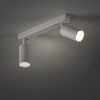 Plafonnier Amis 2 lumières – blanc – en métal – style moderne