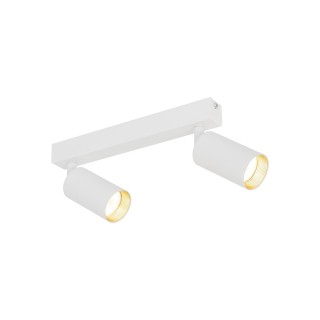 Plafonnier Amis 2 lumières – blanc – en métal – style moderne