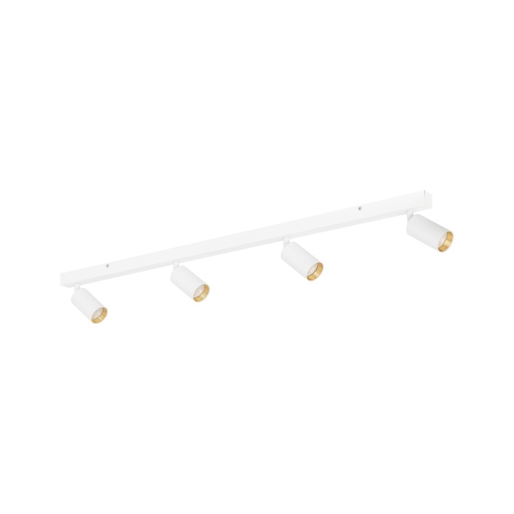 Plafonnier Amis 4 lumières – blanc – en métal – style moderne