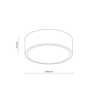 Plafonnier Livo – blanc – en métal – style moderne