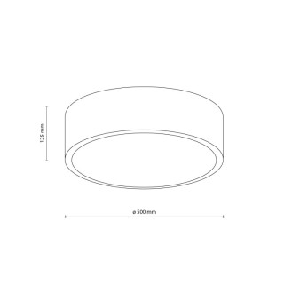 Plafonnier Livo – blanc – en métal – style moderne