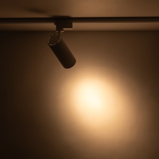 Spot sur rail Tracer – blanc – en métal – style moderne