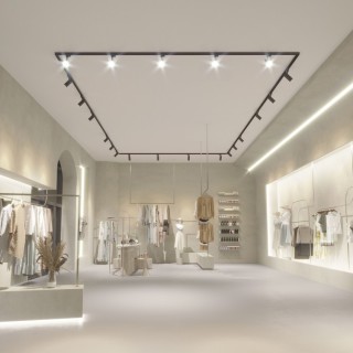 Spot sur rail Tracer – noir – en métal – style moderne