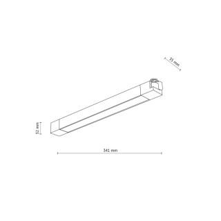 Spot sur rail Tracer – noir – en plastique – style moderne