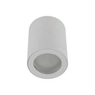 Plafonnier Ligno – blanc – en métal – style moderne