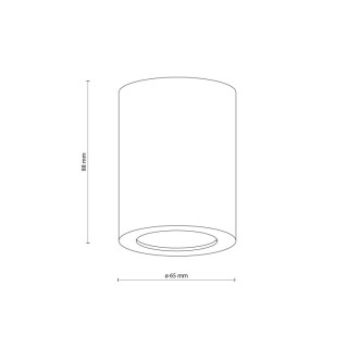 Plafonnier Ligno – blanc – en métal – style moderne