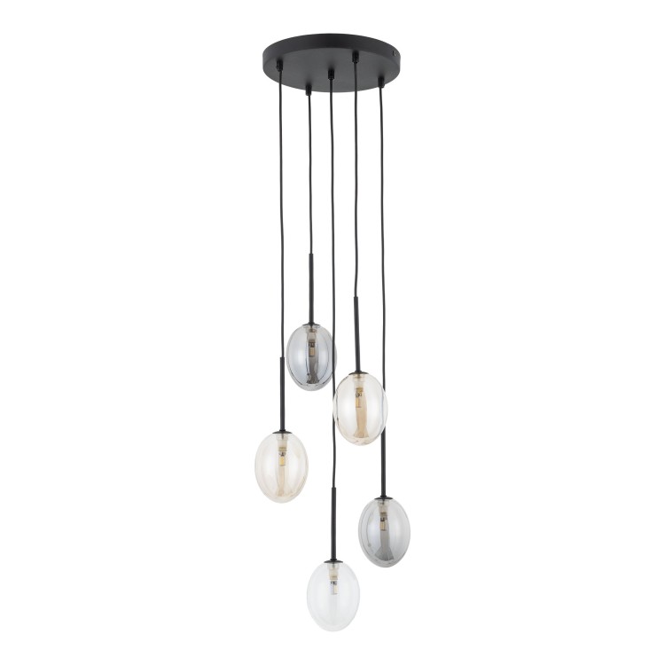 Suspension Pearl – noir – en métal – style moderne et chic
