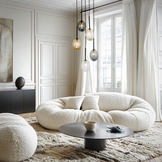 Suspension Pearl – noir – en métal – style moderne et chic