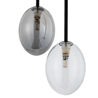 Suspension Pearl – noir – en métal – style moderne et chic