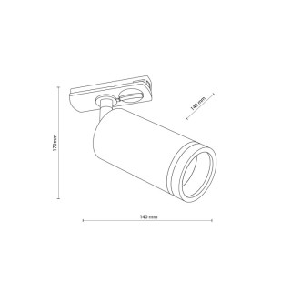 Spot sur rail Tracer – blanc – en métal – style classique