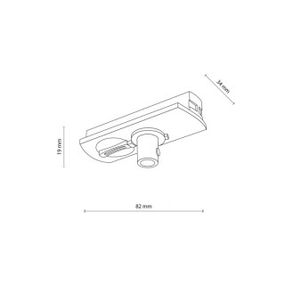 Spot sur rail Tracer – noir – en métal