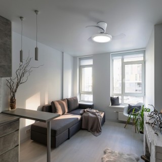 Plafonnier Breeze – blanc – en métal – style moderne