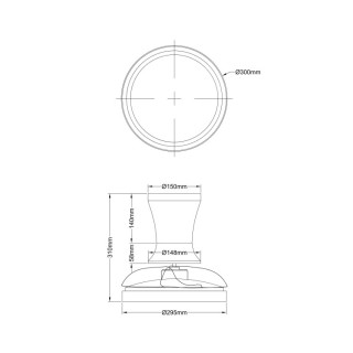 Plafonnier Breeze – blanc – en métal – style moderne
