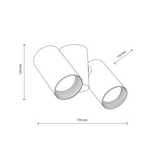 Plafonnier Amis – blanc – en métal – style moderne