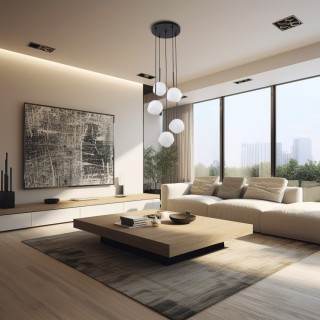 Suspension Misty – noir – en métal – style moderne et chic