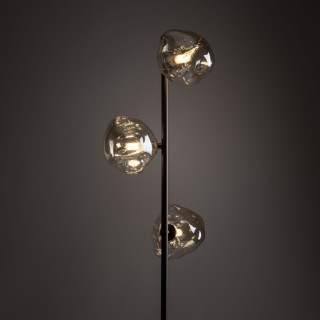 Lampadaire Lava – brun – en métal – style chic