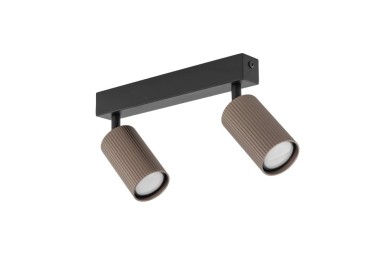 Plafonnier Tune – noir – en métal – style moderne